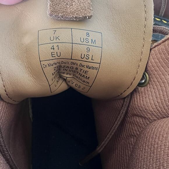 Dr Marten ZEBZAG SUEDE & LEATHER CASUAL LACE UP BOOTS Unisex US Men 8 Women 9.5 - Picture 2 of 7